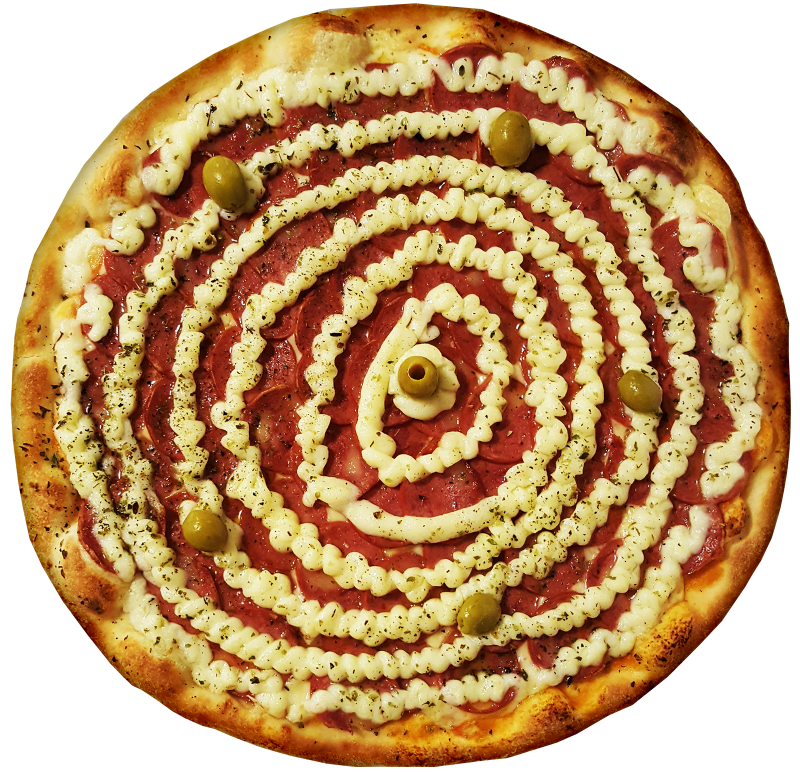 Pizza de Calabresa com Catupiry
