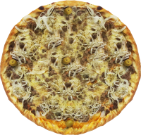 Pizza de Fil Mignon com Cebola